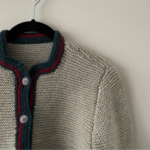 𝅺Vintage Handmade Knit Cardigan Sweater - Picture 3 of 5